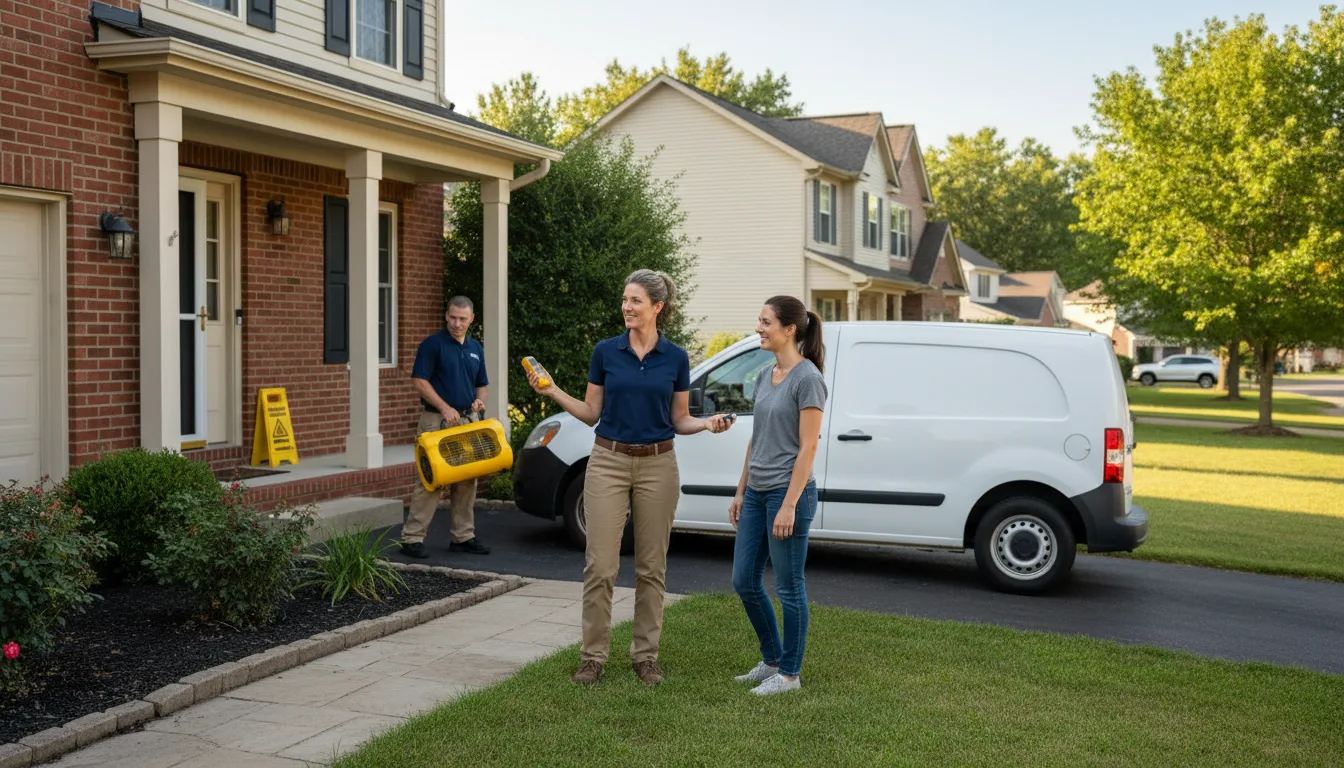 Residential water damage restoration in Pearlington, MS